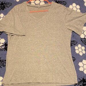 Gray V-Neck T-Shirt